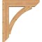 Ekena Millwork Thorton Slat Smooth Bracket w/ Offset Brace, Western Red Cedar, 7 1/2"W x 32"D x 36"H BKT0806X32X36THR06SWR - alternate 3